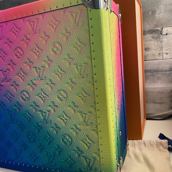 New! RARE LIMITED EDITION Louis Vuitton Virgil Cotteville 40 leather multicolor! - Picture 6 of 16